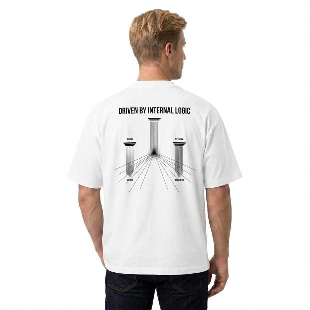 DRIVEN BY INTERNAL LOGIC T-SHIRT - WHITE