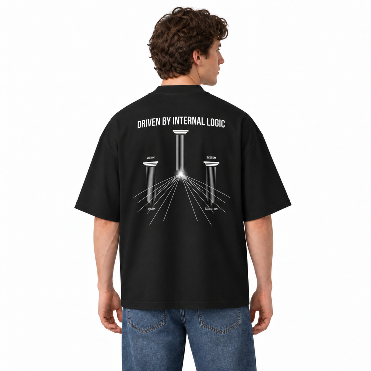 DRIVEN BY INTERNAL LOGIC T-SHIRT - BLACK