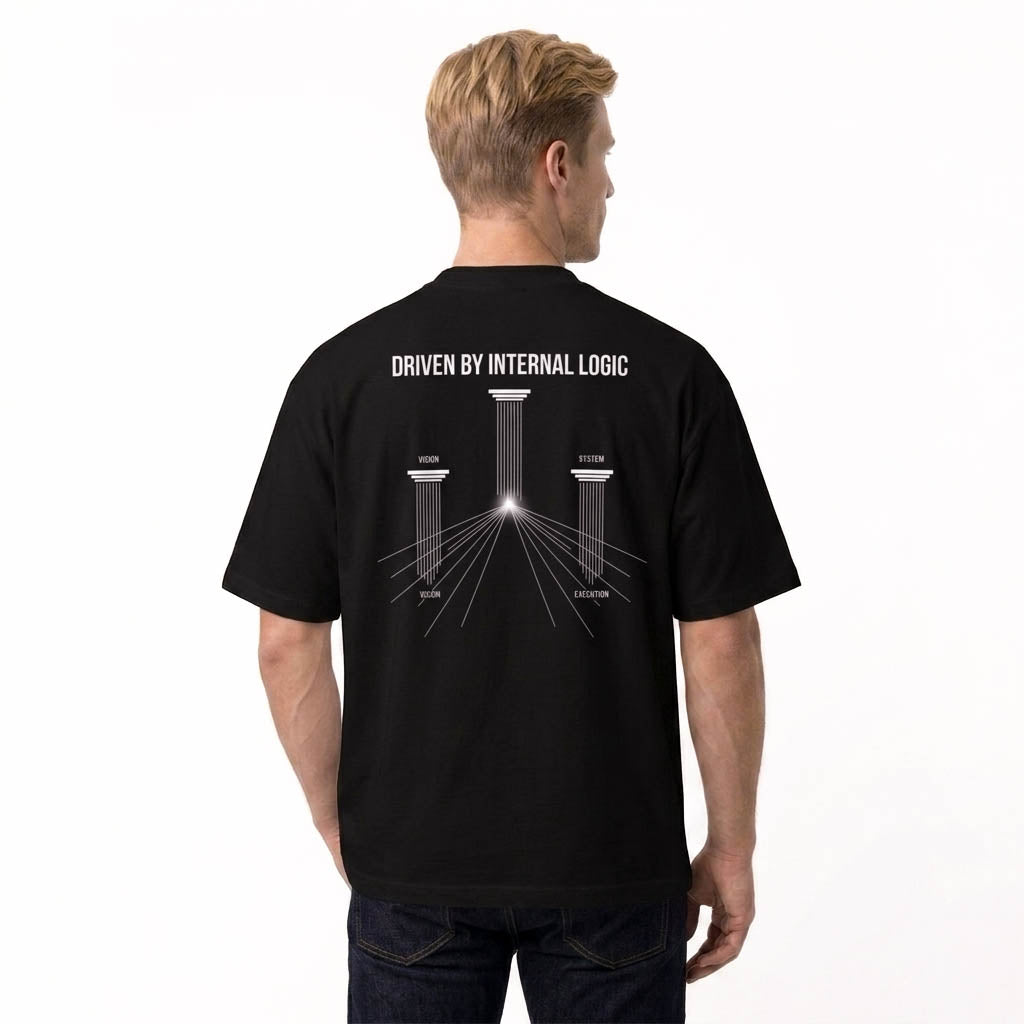 DRIVEN BY INTERNAL LOGIC T-SHIRT - BLACK